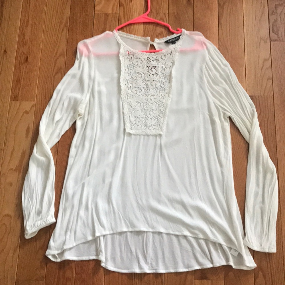 Express hi-lo blouse